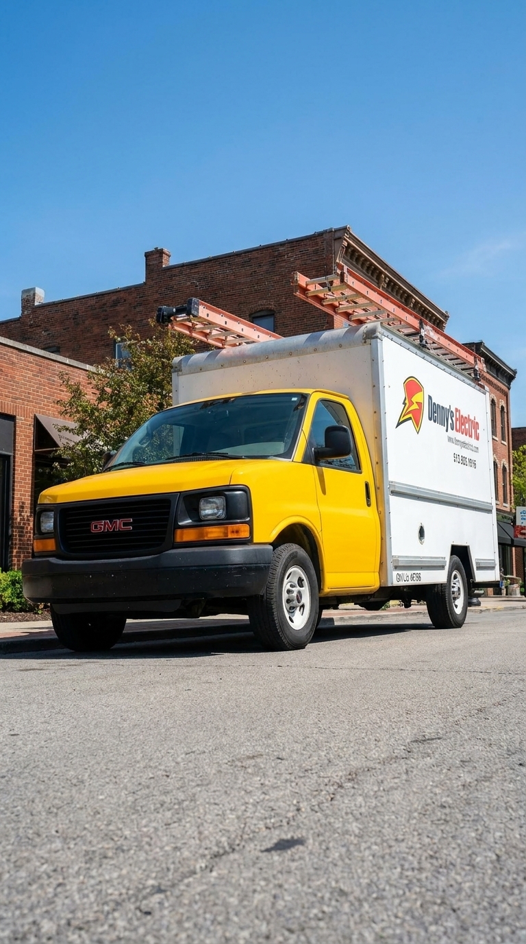 The Denny family — father and son electricians who founded Denny's Electric
